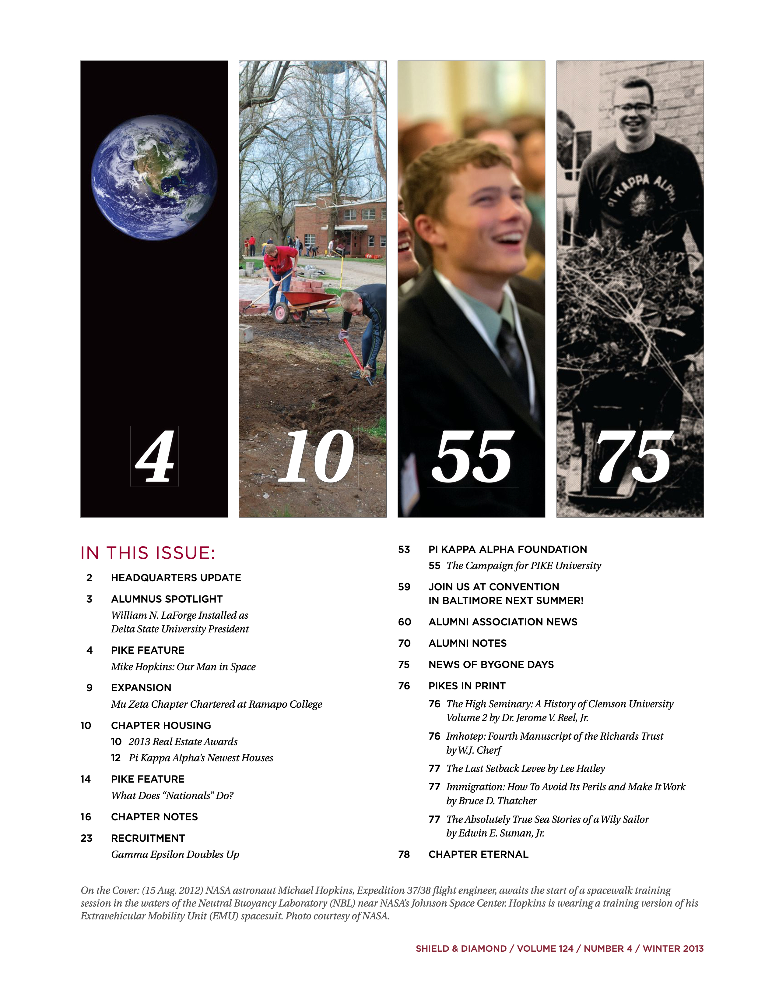 On the Cover, Winter 2013